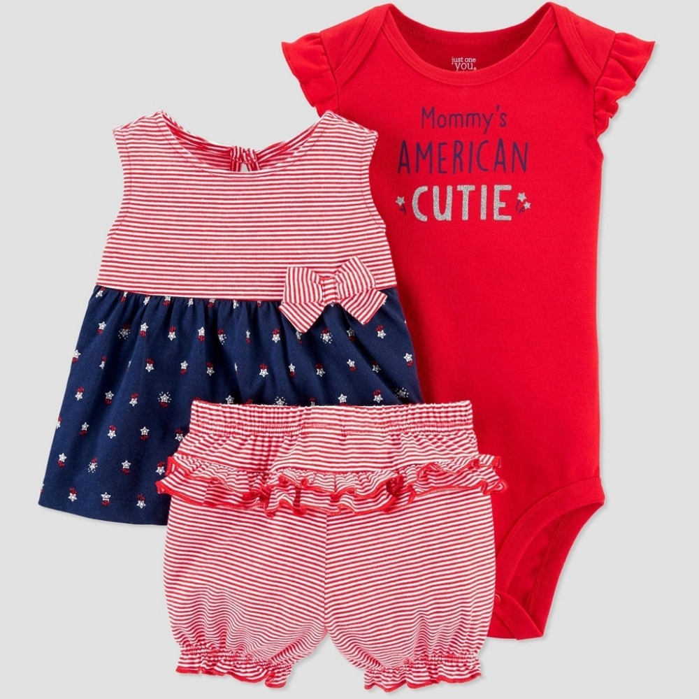 Carter's baby girl American patriotic outfit